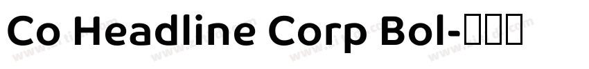 Co Headline Corp Bol字体转换